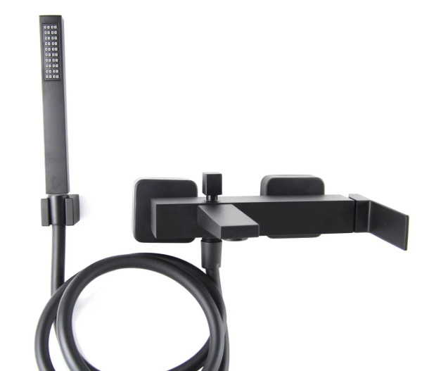 Смеситель для ванны Webert Pegaso PE850101560, черный. Фото 3