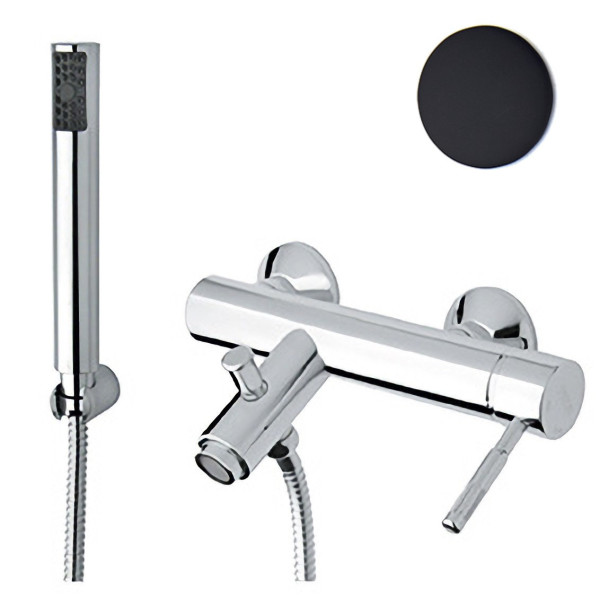 Смеситель для ванны Webert Rimini RI850101560, черный. Фото 1