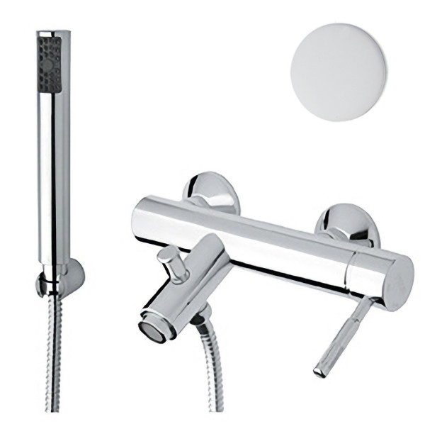 Смеситель для ванны Webert Rimini RI850101740, белый. Фото 1