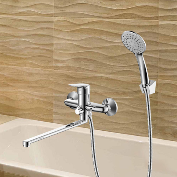 Смеситель для ванны WesnaArt ASTRA AST19-320, хром. Фото 3