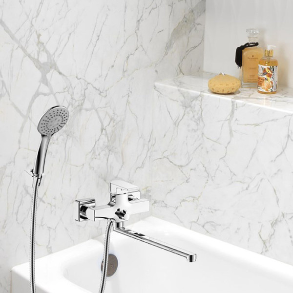 Смеситель для ванны WesnaArt BRIZ BRI20-320, хром. Фото 3