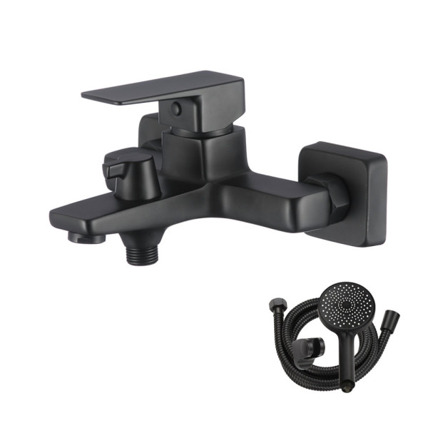 Смеситель для ванны WesnaArt NARCIS NAR06-310BL-25201, черный. Фото 1