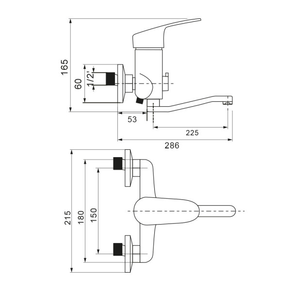 Смеситель для ванны WesnaArt OCEAN OCE12-321, хром. Фото 2