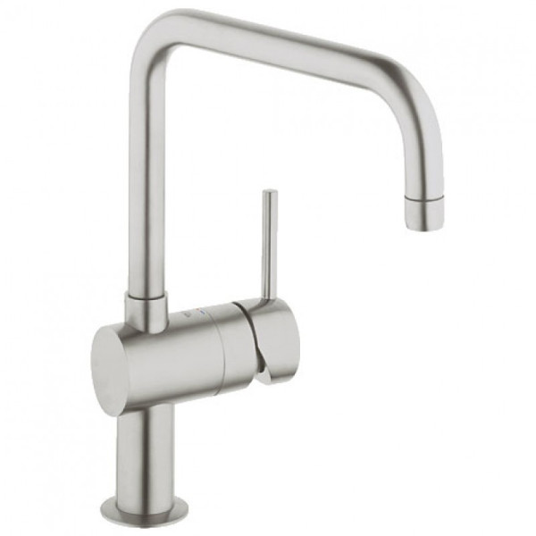 Смеситель GROHE MINTA (арт.32488DC0) для кухни, высокий U-излив, нержав.сталь. Фото 1