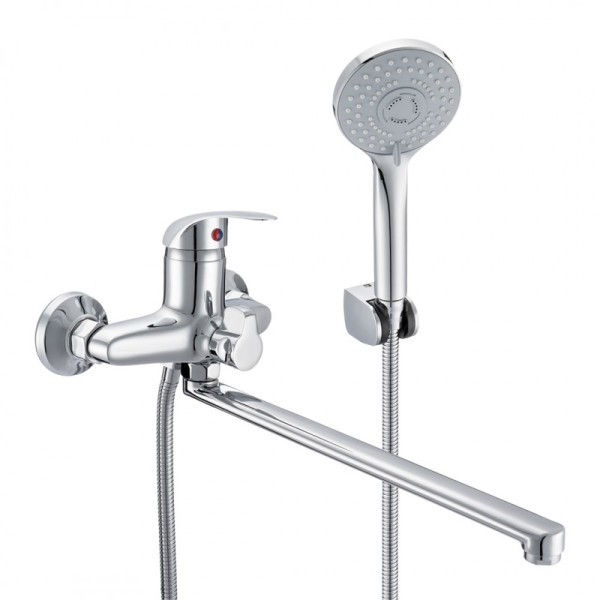 Смеситель КС ДЕНТ (201256) для ванны, d40 плоск. излив 300мм. Фото 1