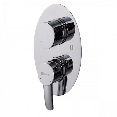 Смеситель Lemark Atlantis LM3227C для ванны и душа встраиваемый с 2х-функц. дивертором, хром. Фото 1