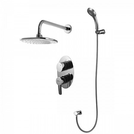 Смеситель Lemark Atlantis LM3229C для душа встраиваемый с доп. 5-функц. лейкой. Фото 1