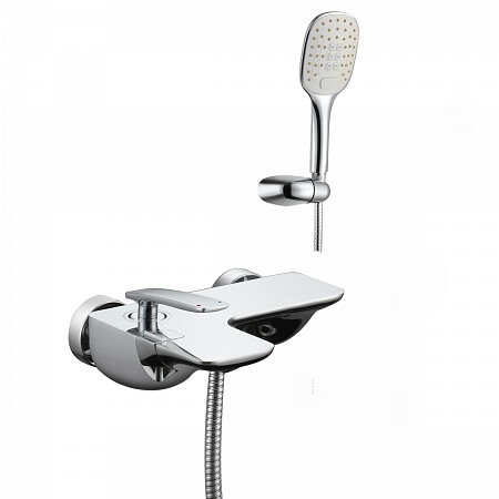 Смеситель Lemark Bellario LM6802C для ванны с монолитным изливом, настенный, хром. Фото 1