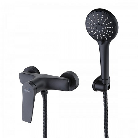 Смеситель Lemark Bronx LM3703BL для душа, черный. Фото 1