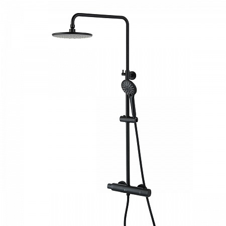 Смеситель Lemark Bronx LM3770BL для душа термостатический с верхней душ. лейкой "Тропический дождь",. Фото 1