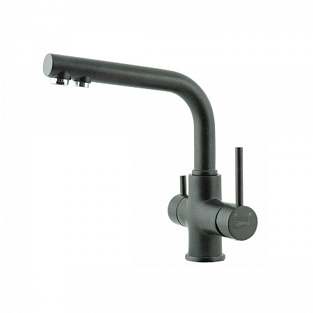 Смеситель Lemark Comfort LM3061PAN для кухни с подключением к фильтру питьевой воды, антрацит. Фото 1