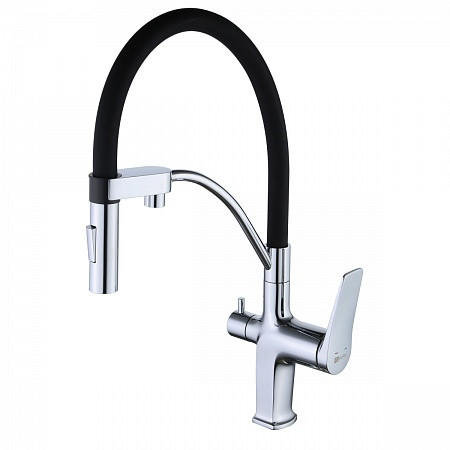 Смеситель Lemark Comfort LM3074C для кухни, с гибким изливом, с подключ. к фильтру питьевой воды, хр. Фото 1