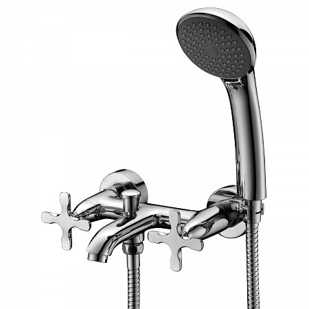 Смеситель Lemark Duetto LM5712C для ванны с коротким изливом, хром. Фото 1