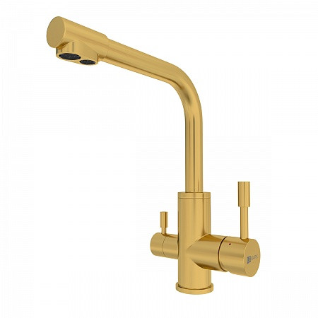 Смеситель Lemark Expert LM5061G для кухни, золото. Фото 1