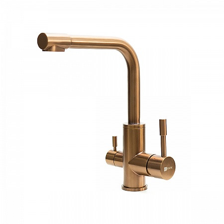 Смеситель Lemark Expert LM5061RGN для кухни, розовое золото. Фото 1
