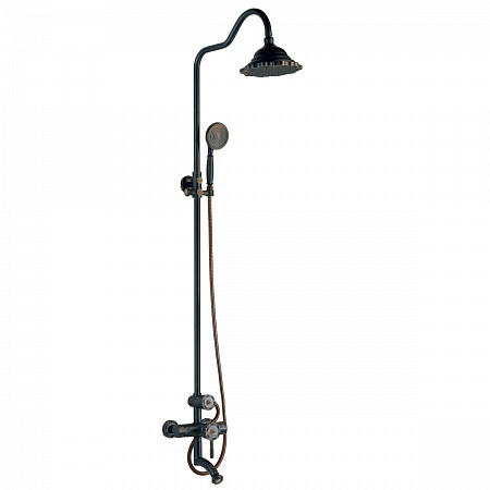 Смеситель Lemark Jasmine LM6662O для ванны с верхней душ. лейкой "Тропический дождь", поворотный изл. Фото 1