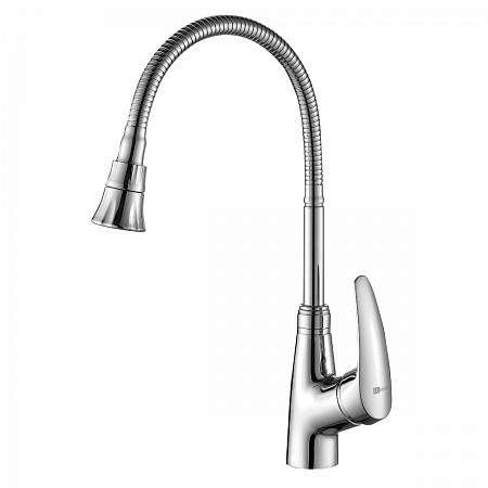 Смеситель Lemark Linara LM0413C для кухни, с гибким изливом и 2х-функциональным аэратором, хром. Фото 1