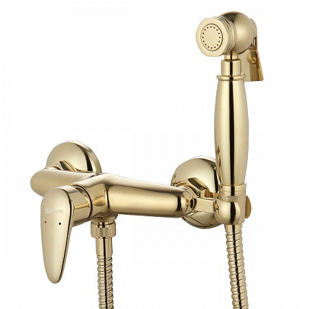 Смеситель Lemark Pramen LM3318G с гигиеническим душем, золото. Фото 1