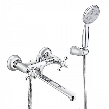 Смеситель Lemark Standard LM2113C универсальный с плоским изливом 200 мм, хром. Фото 1