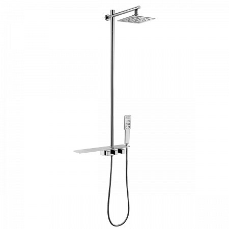 Смеситель Lemark Tropic LM7001C для душа с верхней душ. лейкой "Тропический дождь". Фото 1