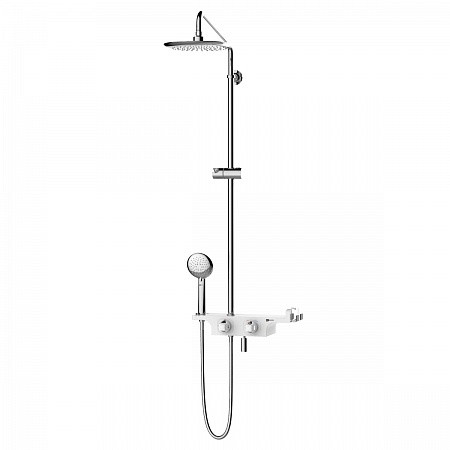 Смеситель Lemark Tropic LM7008C для душа с верхней душевой лейкой "Тропический дождь". Фото 1