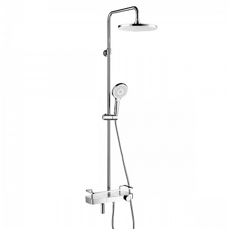 Смеситель Lemark Tropic LM7011C для ванны и душа термост. с верхней душ.лейкой "Тропич. дождь", хром. Фото 1