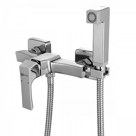Смеситель Lemark Unit LM4518C настенный с гигиеническим душем, хром. Фото 1