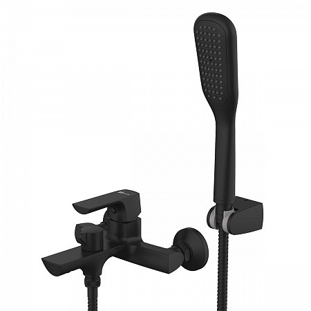 Смеситель Lemark Ursus LM7214BL для ванны с коротким изливом, черный. Фото 1