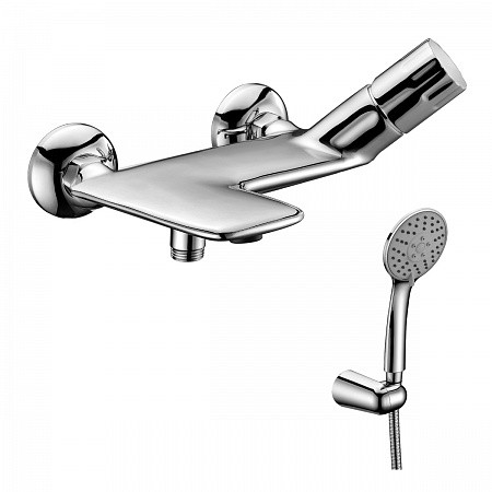 Смеситель Lemark Wing LM5302C для ванны с коротким монолитным изливом, хром. Фото 1