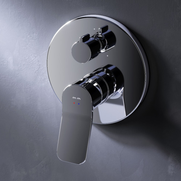 Смеситель монтируемый в стену на 3 потребителя. Фото 1