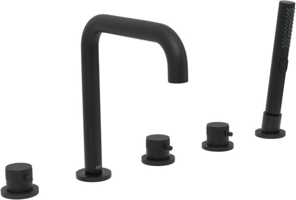 Смеситель на борт ванны Allen Brau Priority 5.31007-31 (с внутренней частью) черный матовый. Фото 1