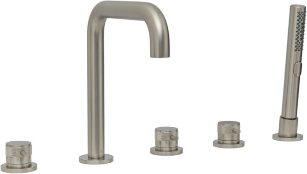 Смеситель на борт ванны Allen Brau Priority 5.31007-BN (с внутренней частью) никель браш. Фото 1