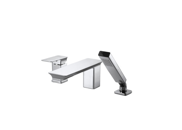 Смеситель на борт ванны Bravat Phillis F556101C-2-ENG, хром. Фото 1