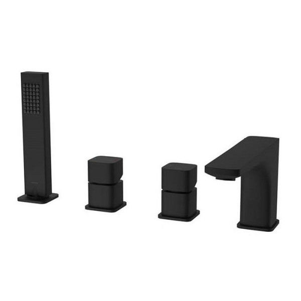 Смеситель на борт ванны EXCELLENT Keria AREX.2034BL (черный мат). Фото 1