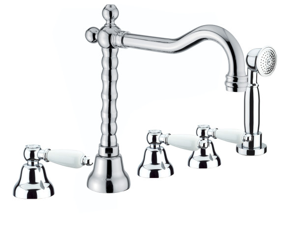 Смеситель на борт ванны Fiore COLONIALE 02CR0607, хром. Фото 1