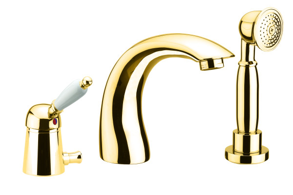 Смеситель на борт ванны Fiore IMPERIAL 83OO5105, золото. Фото 1