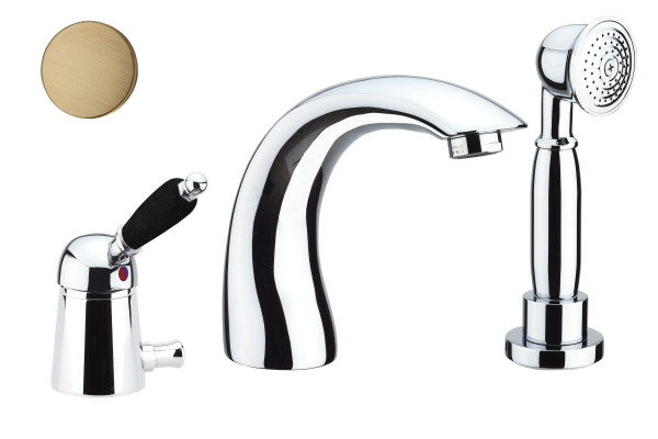 Смеситель на борт ванны Fiore IMPERIAL BLACK 89ZZ5105, бронза. Фото 1