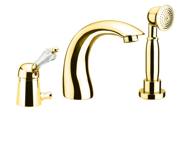 Смеситель на борт ванны Fiore IMPERIAL-SKY  (SWAROVSKI®) 82OO5105, золото. Фото 1