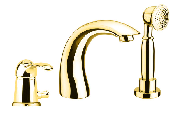 Смеситель на борт ванны Fiore JAFAR 47OO5105, золото. Фото 1