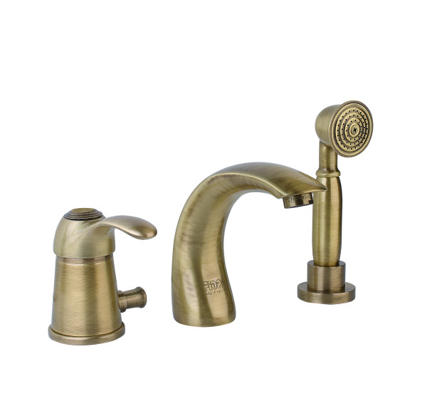 Смеситель на борт ванны Fiore JAFAR 47ZZ5105, бронза. Фото 1