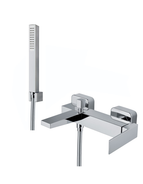 Смеситель на борт ванны Fiore KUBE 100CR8552, хром. Фото 1