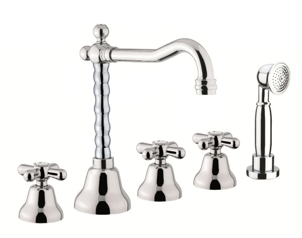 Смеситель на борт ванны Fiore MARGOT 26CR0607, хром. Фото 1