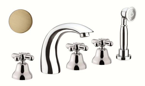 Смеситель на борт ванны Fiore MARGOT 26CR0608, хром. Фото 1