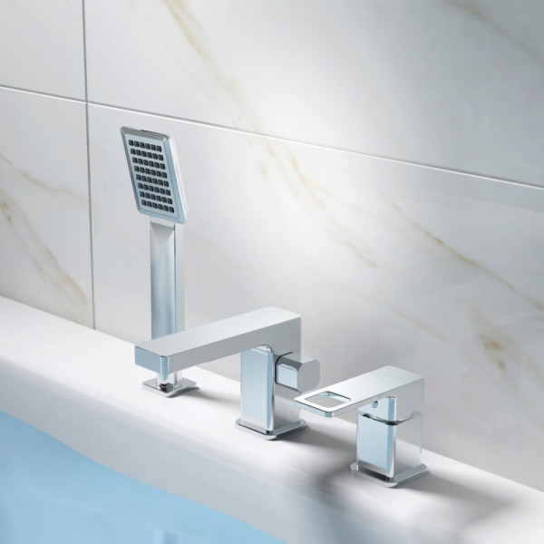 Смеситель на борт ванны Haiba HB80615, хром. Фото 3