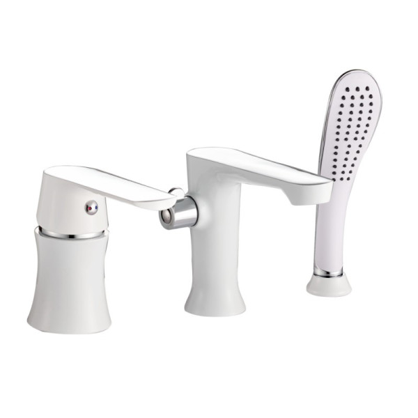 Смеситель на борт ванны Haiba HB80804, белый. Фото 1