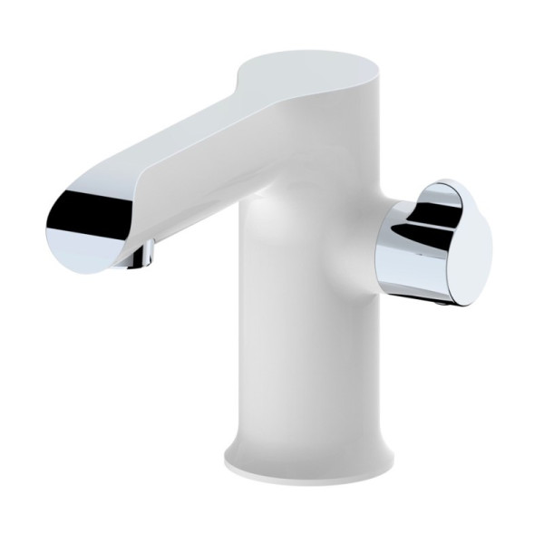 Смеситель на борт ванны Haiba HB80805-8, белый. Фото 4