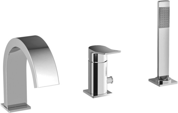 Смеситель на борт ванны Paffoni Tilt TI040CR. Фото 1