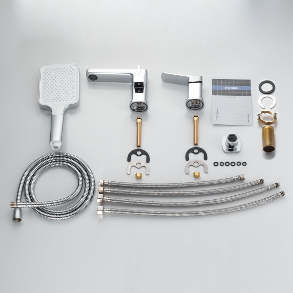 Смеситель на борт ванны Shevanik S9912, хром. Фото 3