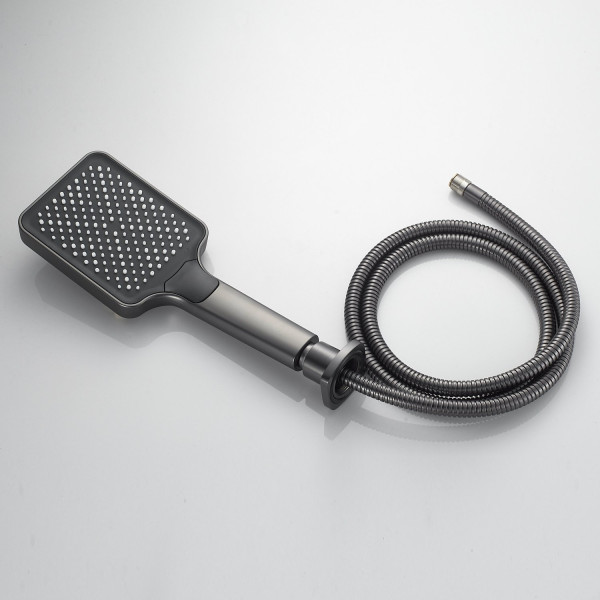 Смеситель на борт ванны Shevanik S9912T, оружейная сталь. Фото 5