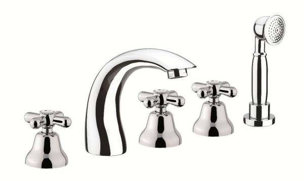 Смеситель на борт ванны Webert Armony AM730401015, хром. Фото 1